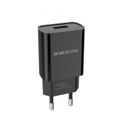 Адаптер BOROFONE BA20A USB, 2,1A, 10W, чёрный