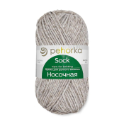 Носочная (50% шерсть + 50% акрил) 100гр. 200м №371 натуральный серый