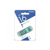 Флеш-карта SMARTBUY 16GB Glossy, USB 2.0, зелёная