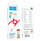 Кабель HOCO X87 Type-C - Lightning, PD20W, 1,0м, красный