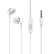 Наушники BOROFONE BM21, внутриканальные, с микрофоном, белые