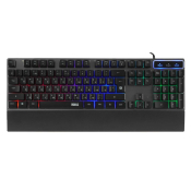 Клавиатура DEFENDER Riddle GK-405DL, USB, игровая, с подсветкой, чёрная