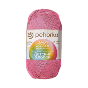 Детский хлопок (100% мерсеризованный хлопок) 100гр. 330м №011 ярко-розовый