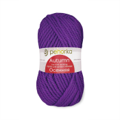 Осенняя (25% шерсть + 75% пан) 200гр. 150м №078 фиолетовый