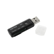 КартРидер 5bites RE2-100BK для SD/MicroSD, чёрный