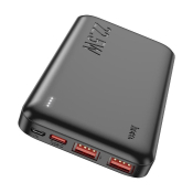 Пауэр банк HOCO J101, 10000mAh, 2 USB/Type-C, PD20W, чёрный