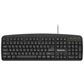 Клавиатура DEFENDER Office HB-910, USB, черная