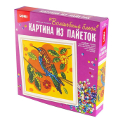 Ап-051 Картина из пайеток "Птица"