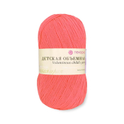 Детская объёмная (100% микрофибра) 100гр. 400м №509 яр.коралл