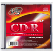 VS CD-R 700MB, Slim, 52x, уп.5 шт