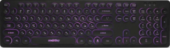 Клавиатура SMARTBUY SBK-328U-K, USB, мультимедийная, с подсветкой, черная 5