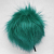 Помпон из искусственного меха (12 см) №40 изумруд