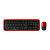 Клавиатура+мышь SMARTBUY SBC-620382AG-RK, беспроводная, круглые кнопки, красно-черная