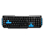 Клавиатура SMARTBUY SBK-231AG-K, USB, беспроводная, мультимедийная, чёрно-синяя