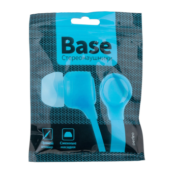 Наушники PERFEO Base внутриканальные, бирюзовые 2