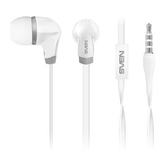 Наушники SVEN SEB-260M внутриканальные, с микрофоном, белые 1