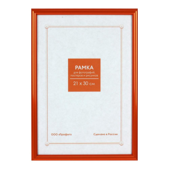 Фоторамка 21x30 Пластик RP  132 оранжевый 1