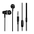 Наушники HOCO M34 Honor Music, внутриканальные, с микрофоном, черные