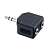 Переходник (Адаптер) Jack3,5 - Jack3,5x2, M-F, PERFEO (A7008)