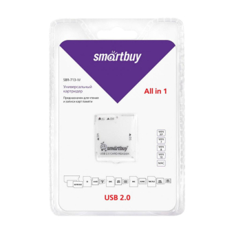 КартРидер SMARTBUY SBR-713-W, универсальный, белый 2