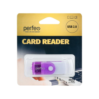 КартРидер PERFEO PF-VI-R020, универсальный, фиолетовый 2