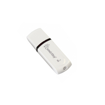 Флеш-карта SMARTBUY  8GB Paean, USB 2.0, белая 1