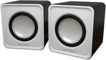 Колонки PERFEO PF-128W Wave, 2x3W, белые 3