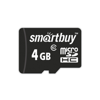 Карта памяти SMARTBUY  4GB MicrоSD, Class 10 1