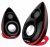 Колонки PERFEO PF-1961-В Rocket, 2х3W, USB, чёрные 3 Колонки PERFEO PF-1961-В Rocket, 2х3W, USB, чёрные 3
