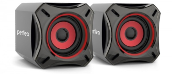 Колонки PERFEO PF-812 Cube, 2x5W, USB, черные