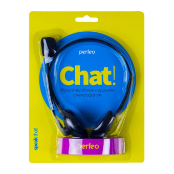 Наушники PERFEO Chat накладные, с микрофоном, черные 2