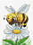Набор для вышивания Жар-Птица "Трудолюбивая пчелка" М-230 (16*12см)