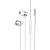Наушники BOROFONE BM66, внутриканальные, с микрофоном, серебро