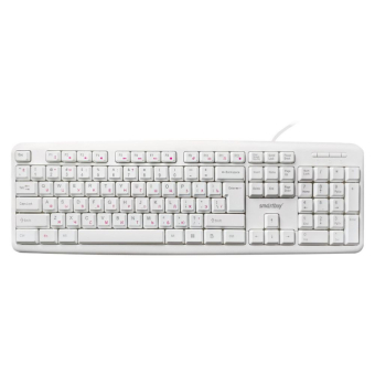 Клавиатура SMARTBUY SBK-210U-W, USB, мультимедийная, белая 1