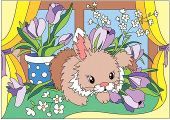 Ркн-033 Картина по номерам Lori для малышей 20х28,5 