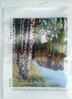 Вышивка на искусственном шелке 