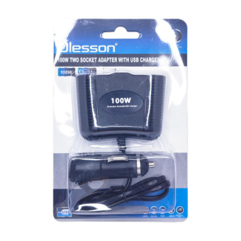 Разветвитель в авто Olesson 1645, 2 гнезда + 1 USB, чёрный 1