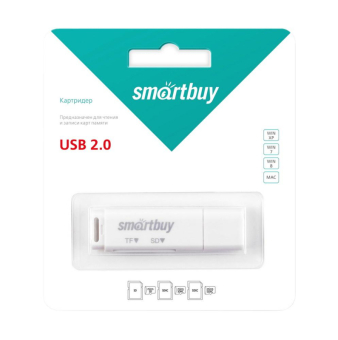 КартРидер SMARTBUY SBR-715-W, универсальный, белый 2