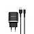 Адаптер BOROFONE BA36A USB, 3,0A, 18W, с кабелем Type-C, QC3.0, черный