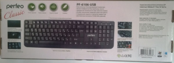 Клавиатура PERFEO PF-6106-USB, чёрная 3 Клавиатура PERFEO PF-6106-USB, чёрная 3