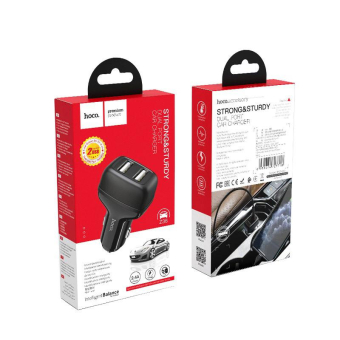 АЗУ HOCO Z36 2 USB, 2,4А, чёрный 2