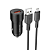 АЗУ BOROFONE BZ19A 1 USB, 3,0A, с кабелем MicroUSB, QC3.0, металл. корпус, чёрный