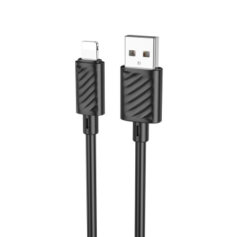 Кабель HOCO X88 Lightning, 1,0м, чёрный 1