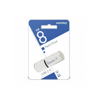 Флеш-карта SMARTBUY  8GB Paean, USB 2.0, белая 2