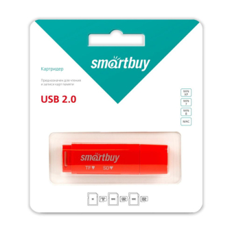КартРидер SMARTBUY SBR-715-R, универсальный, красный 1