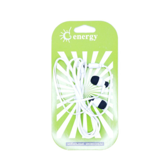 Наушники AUDIO ENERGY ZY-2218 внутриканальные, белые 1