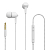 Наушники PERFEO Skew внутриканальные, с микрофоном, белые