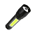 Фонарь Космос KocAc1011Lith (лит.аккум.0,6Ah) 1св/д XPE 3W + COB 1W, 140lm/70lm, Micro USB, чёрный