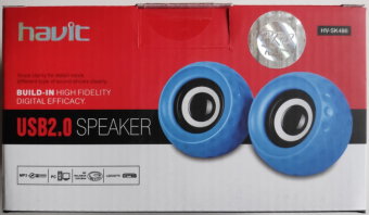 Колонки HAVIT HV-SK486, 2x3W, синие 1