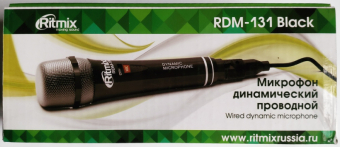 Микрофон RITMIX RDM-131 вокальный, для караоке, чёрный 1